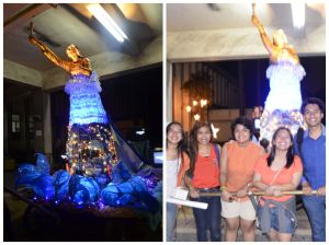 With my org UP Broad Guild and the 2013 lantern of CMC. 
